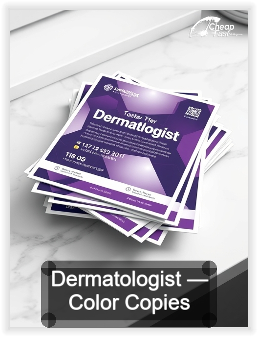 Dermatologist business card design sample