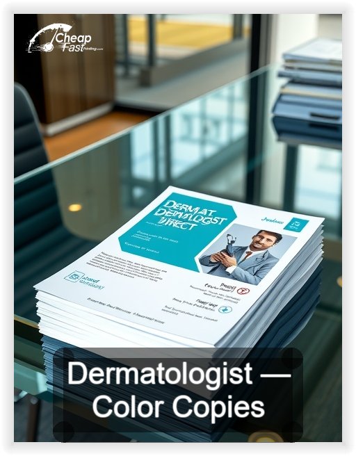 Dermatologist business card design sample
