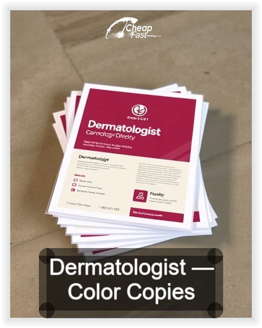 Dermatologist business card design sample