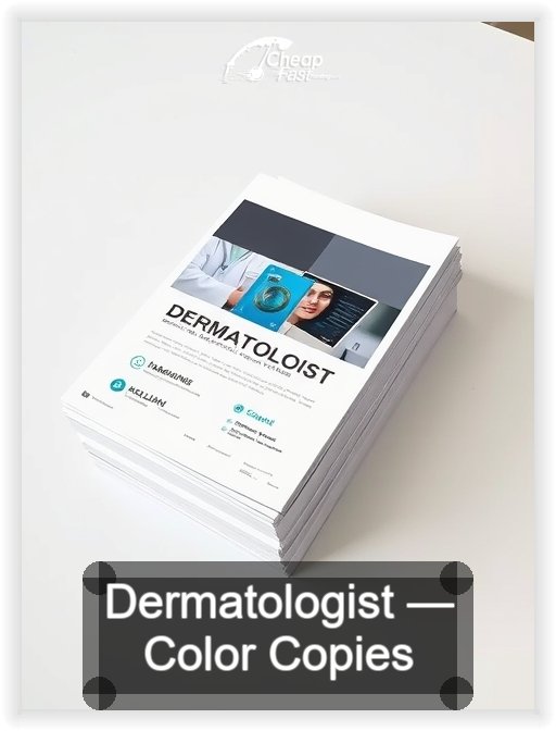 Dermatologist business card design sample