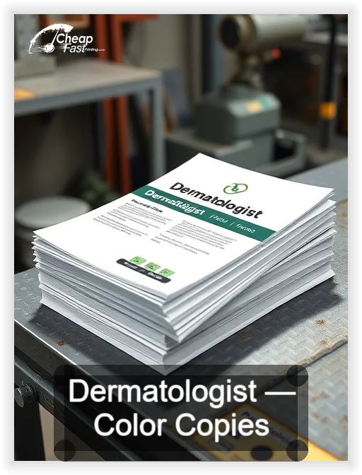 Dermatologist business card design sample