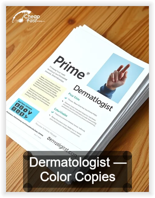 Dermatologist business card design sample