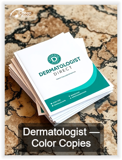 Dermatologist business card design sample