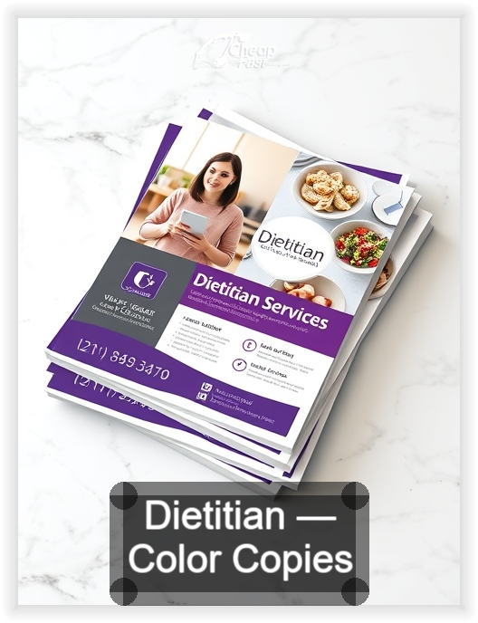 Dietitian business card design sample