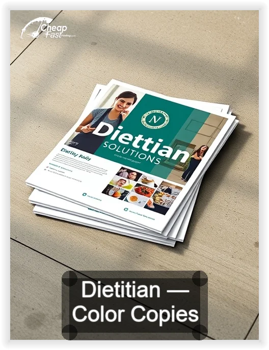 Dietitian business card design sample
