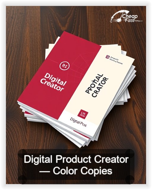 Digital Product Creator business card design sample
