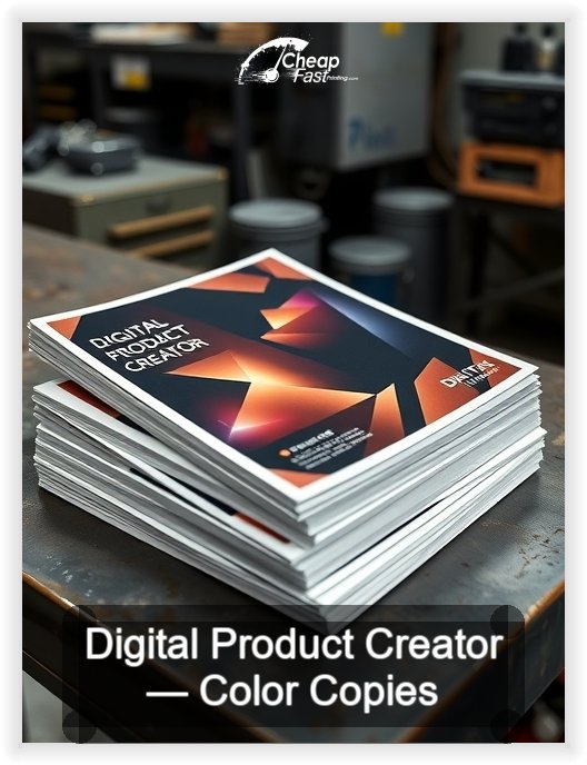 Digital Product Creator business card design sample