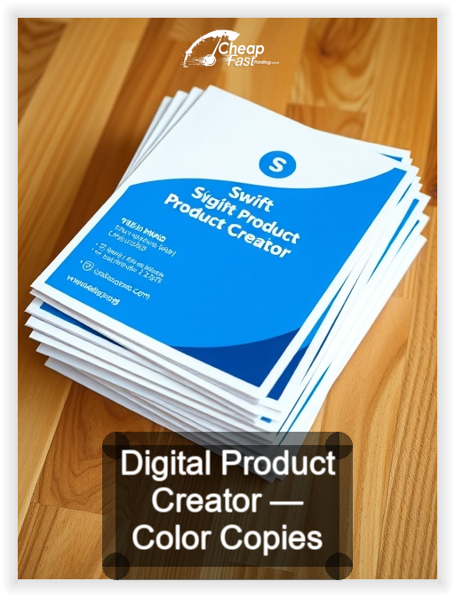 Digital Product Creator business card design sample