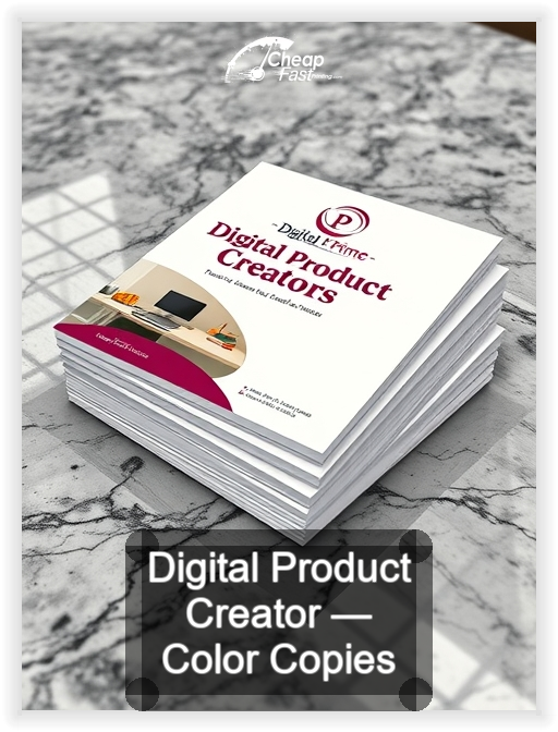 Digital Product Creator business card design sample
