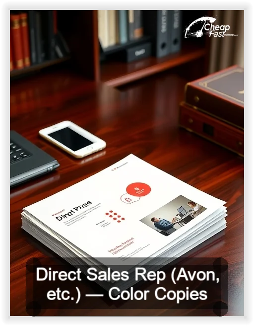 Direct Sales Rep Avon Etc business card design sample