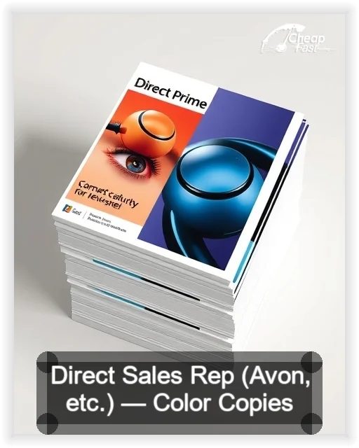 Direct Sales Rep Avon Etc business card design sample
