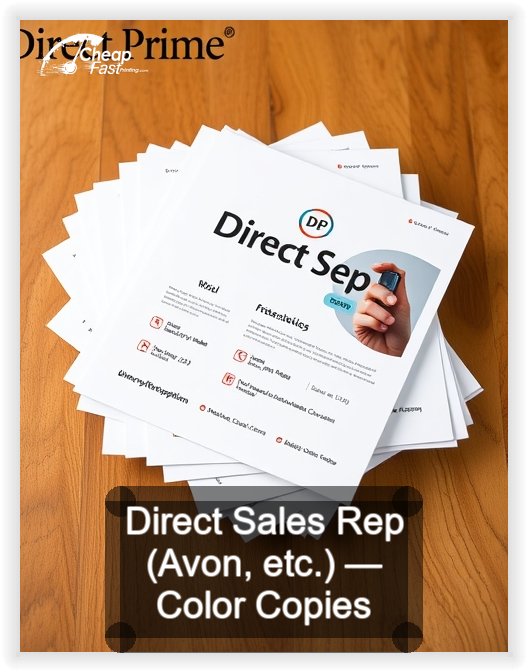 Direct Sales Rep Avon Etc business card design sample