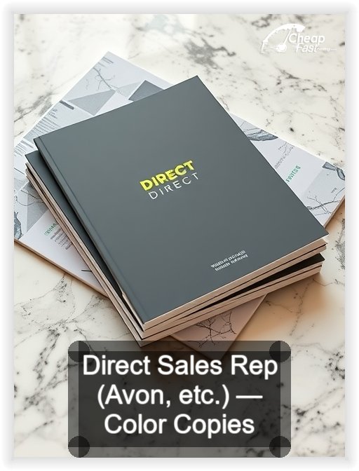 Direct Sales Rep Avon Etc business card design sample