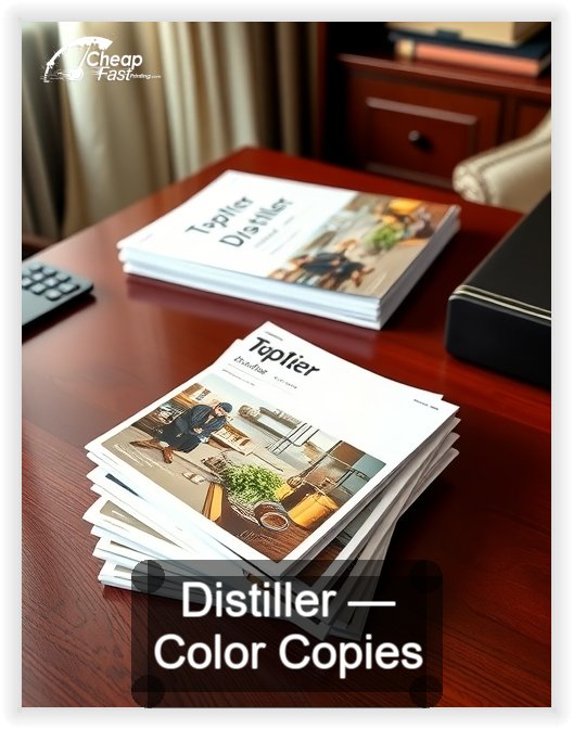 Distiller business card design sample