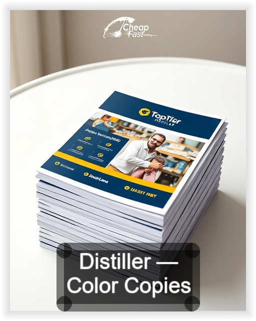 Distiller business card design sample