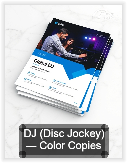 Dj Disc Jockey business card design sample
