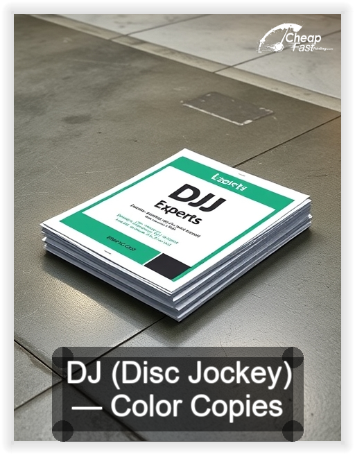 Dj Disc Jockey business card design sample