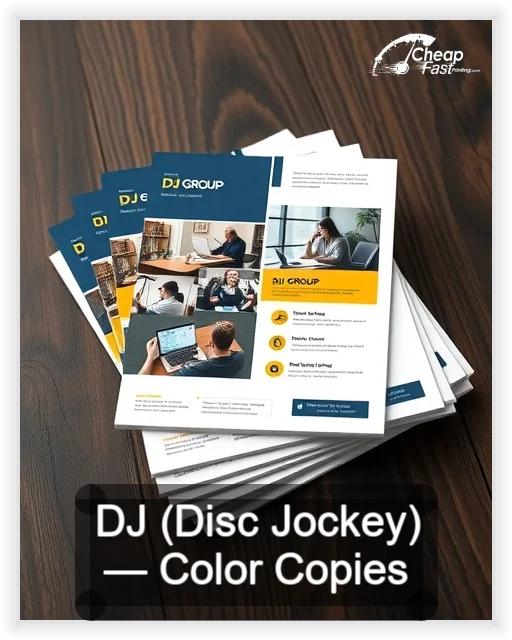 Dj Disc Jockey business card design sample