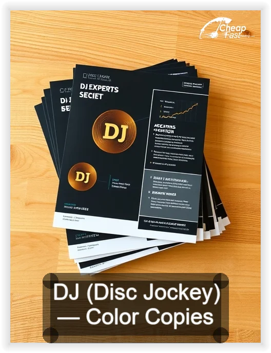 Dj Disc Jockey business card design sample