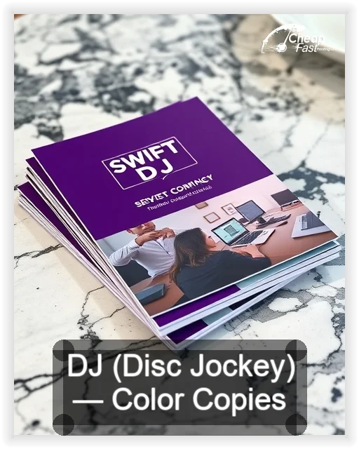 Dj Disc Jockey business card design sample