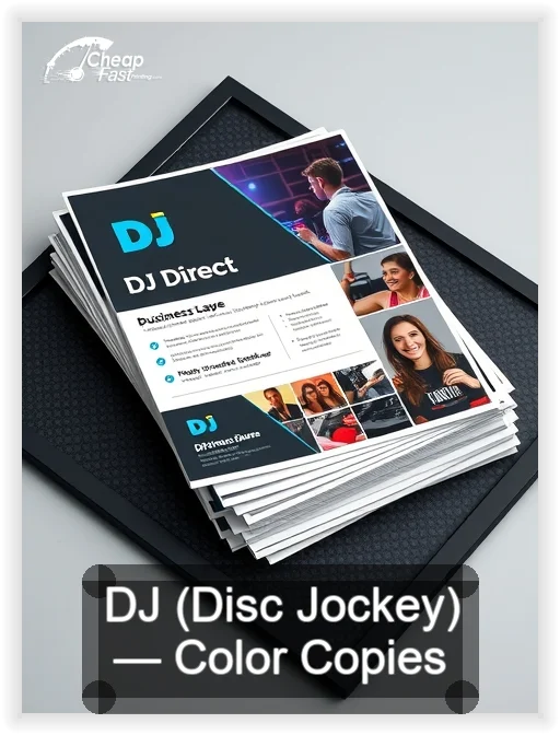 Dj Disc Jockey business card design sample