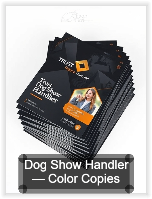Dog Show Handler business card design sample