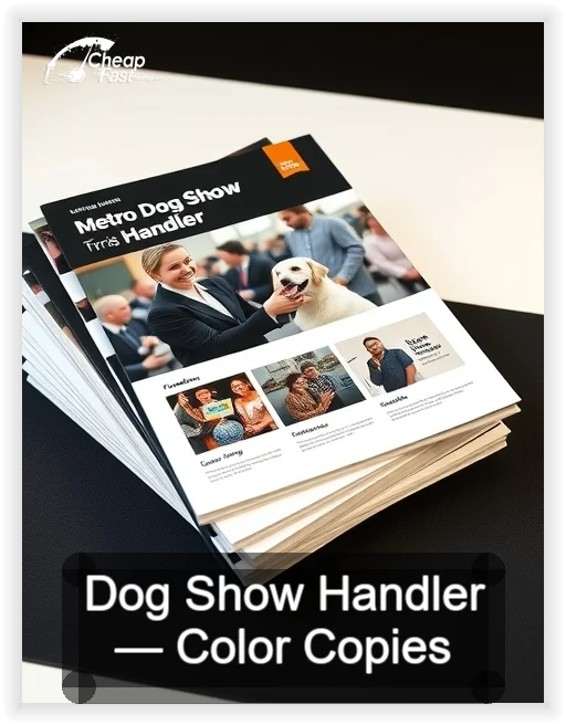 Dog Show Handler business card design sample