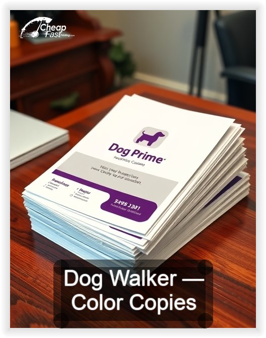 Dog Walker business card design sample