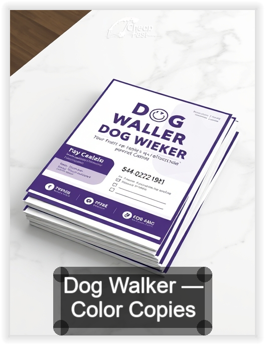 Dog Walker business card design sample