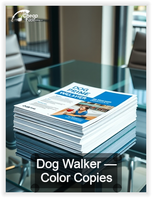 Dog Walker business card design sample