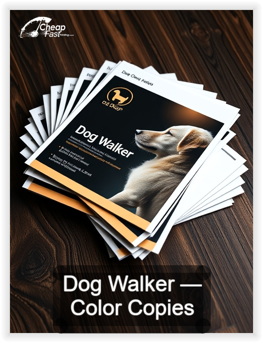 Dog Walker business card design sample