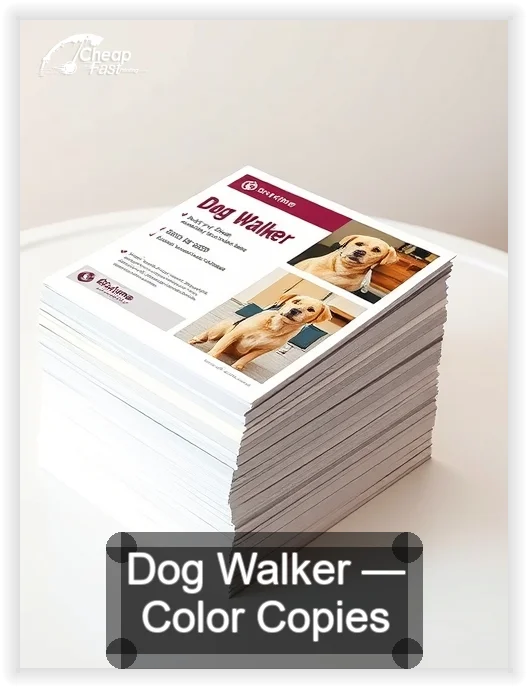 Dog Walker business card design sample