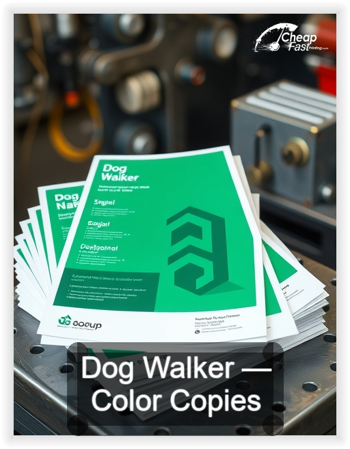 Dog Walker business card design sample