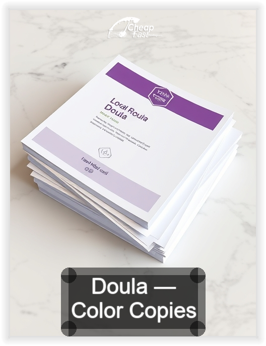 Doula business card design sample