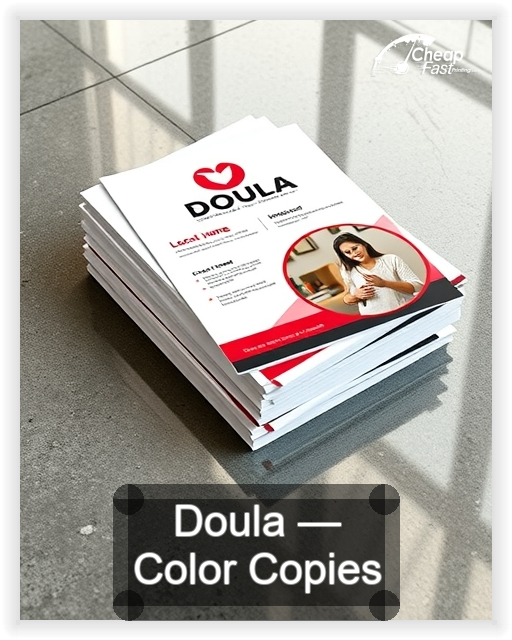 Doula business card design sample