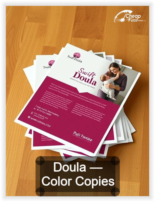 Doula business card design sample