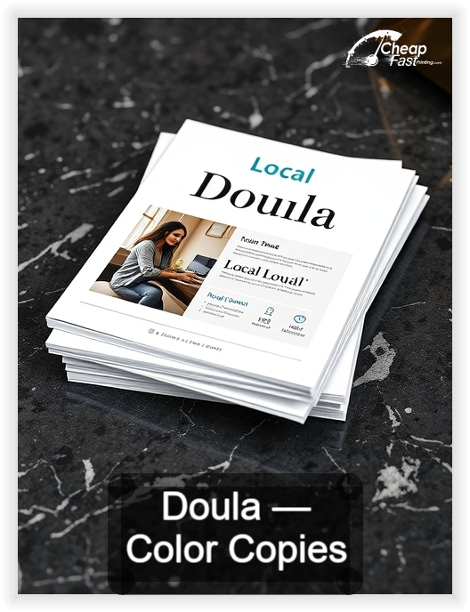 Doula business card design sample