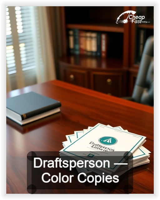 Draftsperson business card design sample