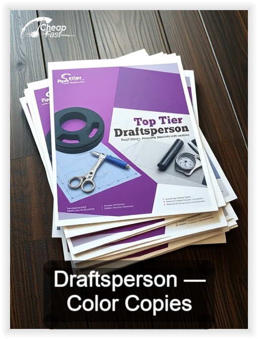 Draftsperson business card design sample