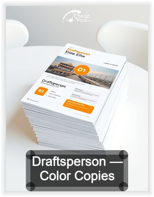 Draftsperson business card design sample