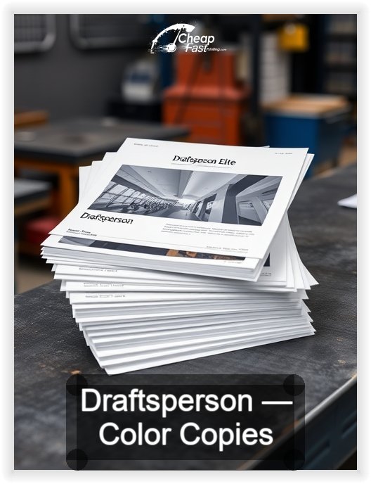 Draftsperson business card design sample