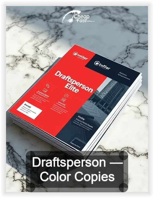 Draftsperson business card design sample