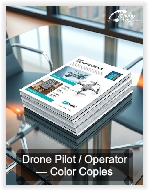 Drone Pilot Operator business card design sample