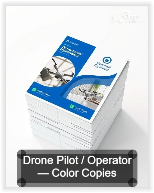 Drone Pilot Operator business card design sample