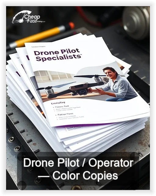 Drone Pilot Operator business card design sample