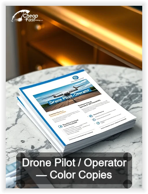 Drone Pilot Operator business card design sample