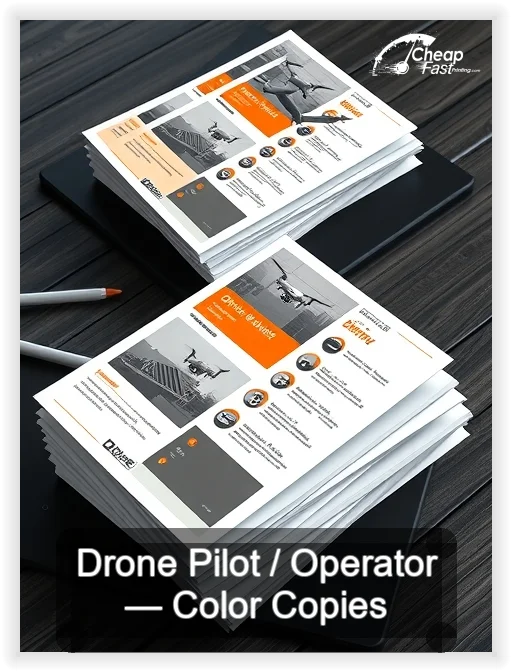 Drone Pilot Operator business card design sample
