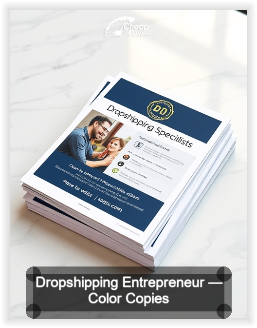 Dropshipping Entrepreneur business card design sample