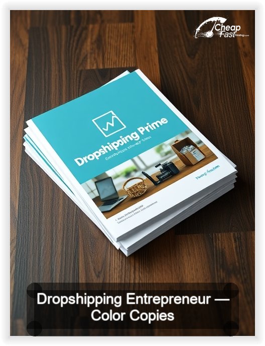 Dropshipping Entrepreneur business card design sample
