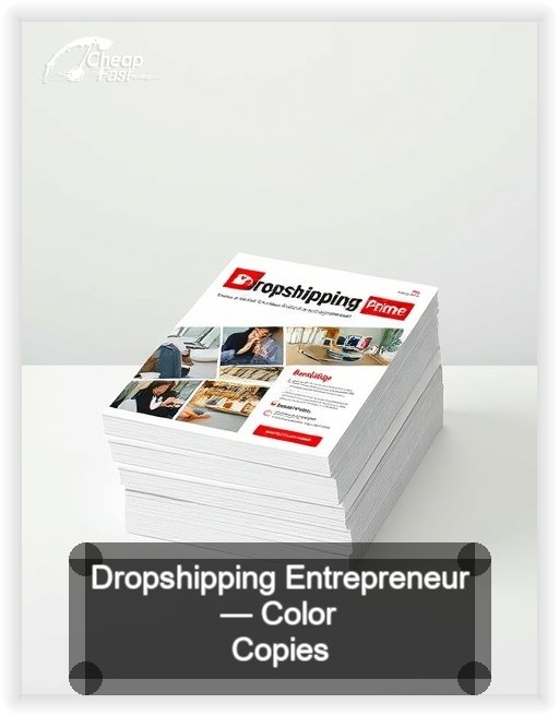 Dropshipping Entrepreneur business card design sample